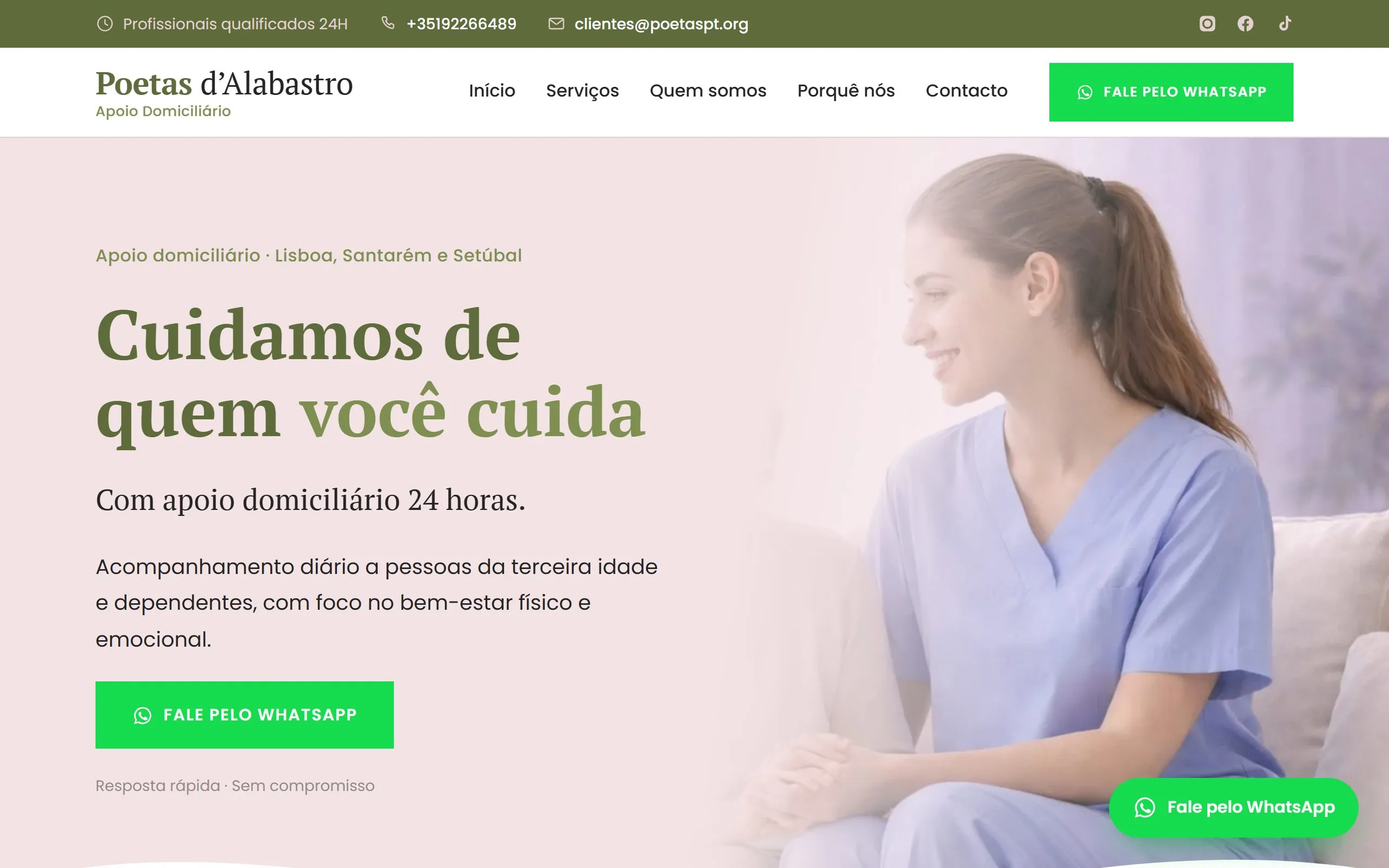 Página de Poetas d’Alabastro