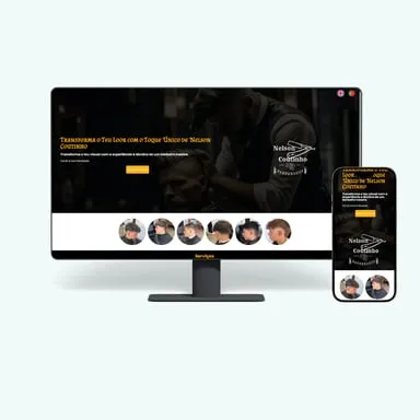 Site de Nelson Coutinho no computador e no telemóvel